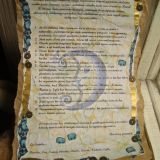 rankų darbo dekoruota priesaika